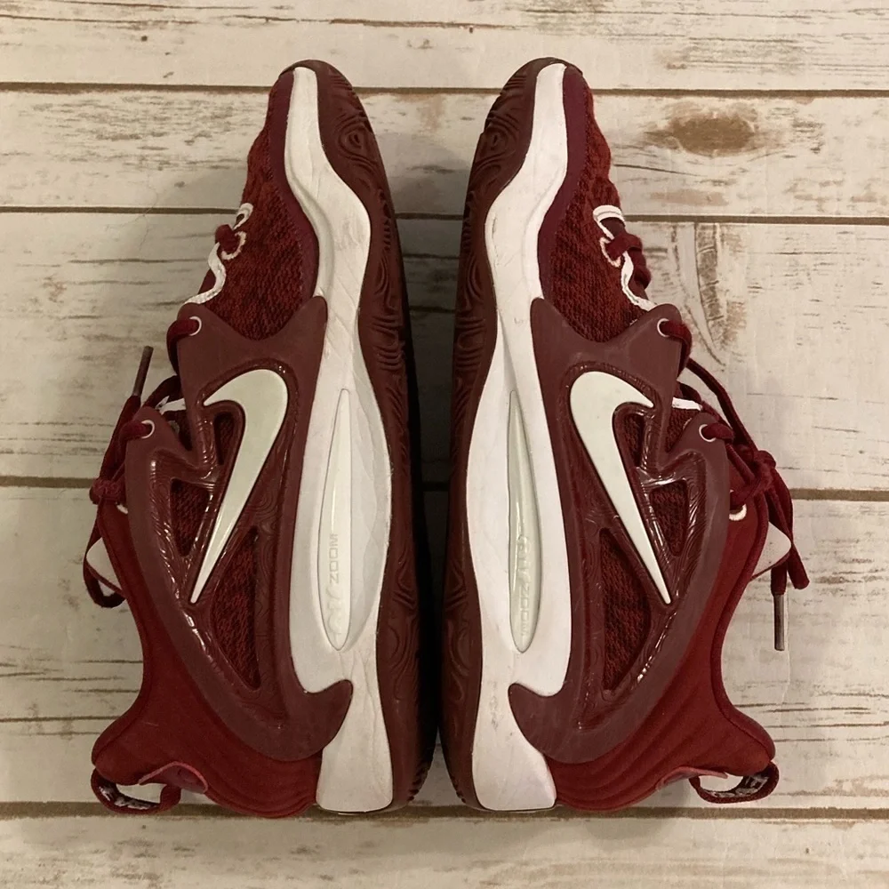 Nike Kevin Durant KD 15 TB Promo Low Team Basketball Sneakers Wine Red Size 6